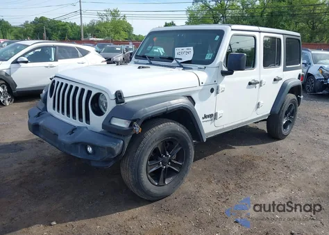 2020 Jeep Wrangler Unlimited Sport z USA, uszkodzony, nr VIN 1C4HJXDGXLW339950
